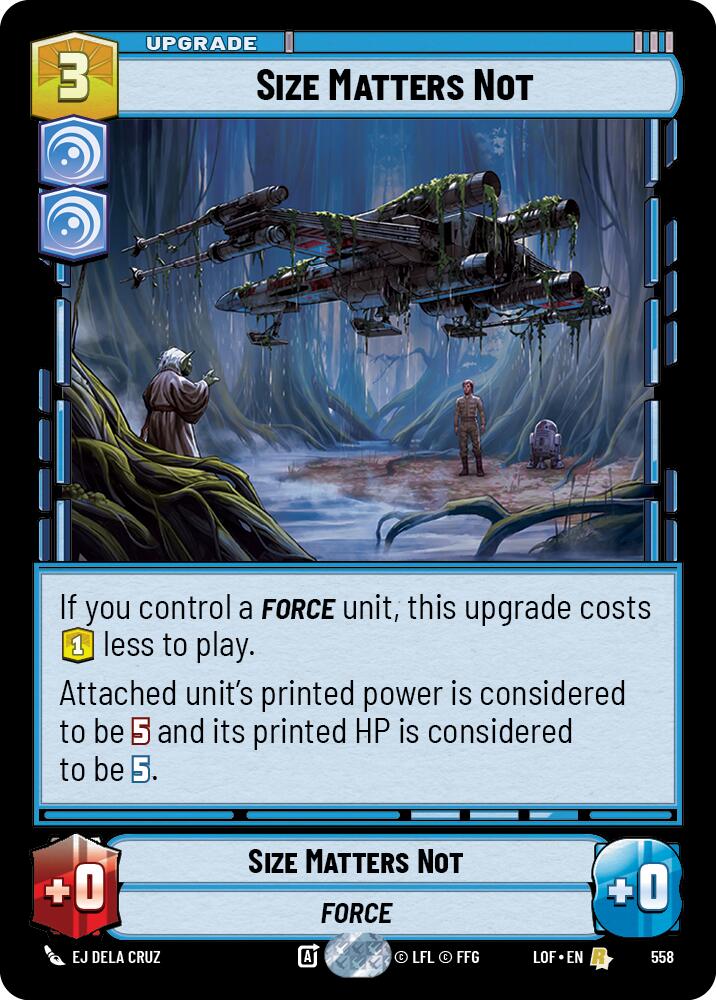Size Matters Not (558) (Foil) (558) [Legends of the Force] - The Mythic Store | 24h Order Processing