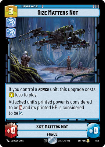 Size Matters Not (558) (Foil) (558) [Legends of the Force] - The Mythic Store | 24h Order Processing