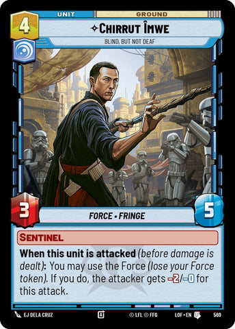 Chirrut Imwe - Blind, but not Deaf (569) (Foil) (569) [Legends of the Force] - The Mythic Store | 24h Order Processing