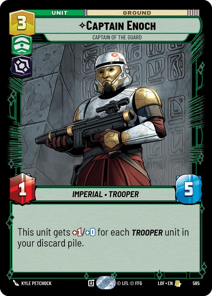 Captain Enoch - Captain of the Guard (585) (Foil) (585) [Legends of the Force] - The Mythic Store | 24h Order Processing
