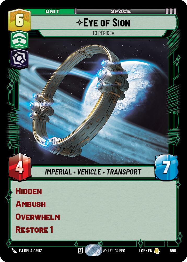 Eye of Sion - To Peridea (590) (Foil) (590) [Legends of the Force] - The Mythic Store | 24h Order Processing