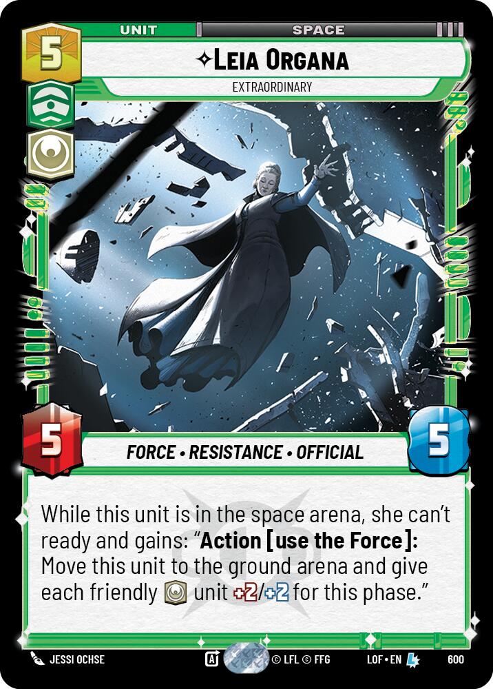 Leia Organa - Extraordinary (600) (Foil) (600) [Legends of the Force] - The Mythic Store | 24h Order Processing