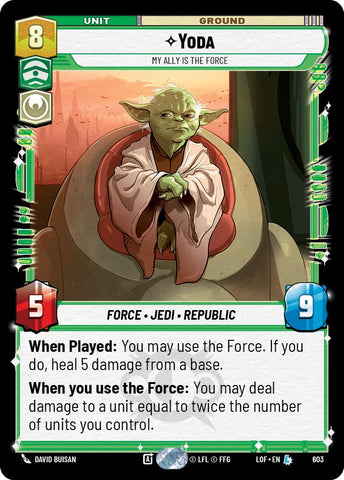 Yoda - My Ally is the Force (603) (Foil) (603) [Legends of the Force] - The Mythic Store | 24h Order Processing
