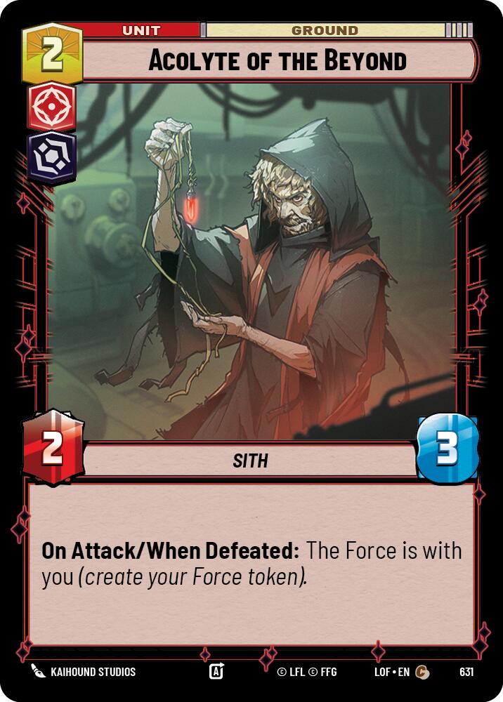 Acolyte of the Beyond (631) (Foil) (631) [Legends of the Force] - The Mythic Store | 24h Order Processing