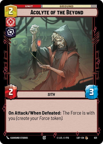 Acolyte of the Beyond (631) (Foil) (631) [Legends of the Force] - The Mythic Store | 24h Order Processing