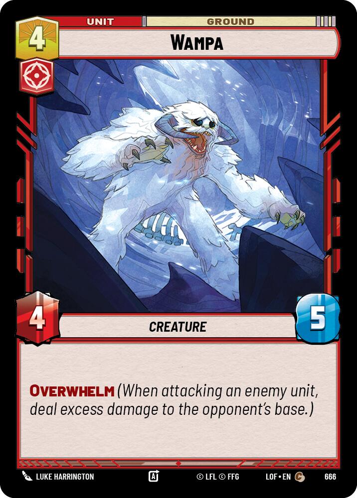 Wampa (666) (Foil) (666) [Legends of the Force]
