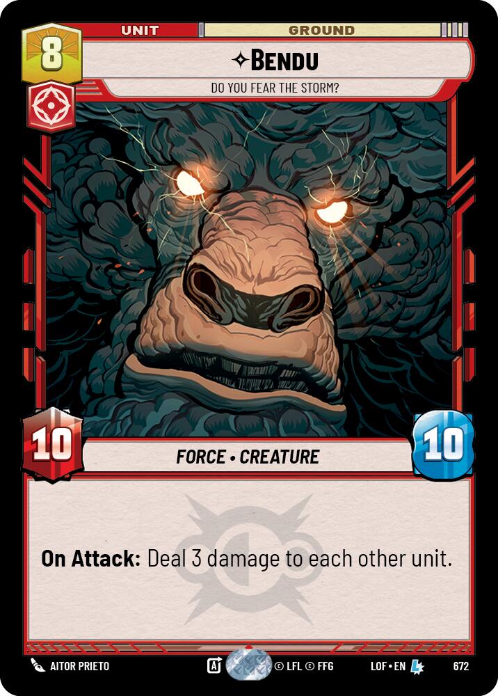 Bendu - Do You Fear the Storm? (672) (Foil) (672) [Legends of the Force] - The Mythic Store | 24h Order Processing