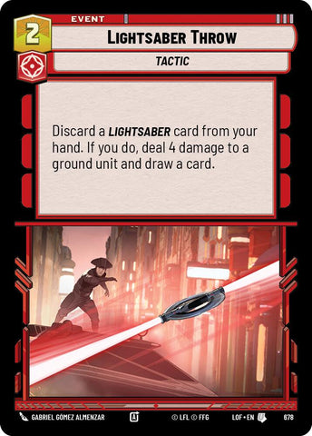 Lightsaber Throw (678) (Foil) (678) [Legends of the Force] - The Mythic Store | 24h Order Processing