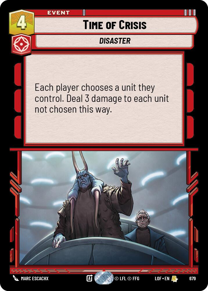 Time of Crisis (679) (Foil) (679) [Legends of the Force] - The Mythic Store | 24h Order Processing