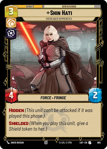 Shin Hati - Overeager Apprentice (685) (Foil) (685) [Legends of the Force] - The Mythic Store | 24h Order Processing