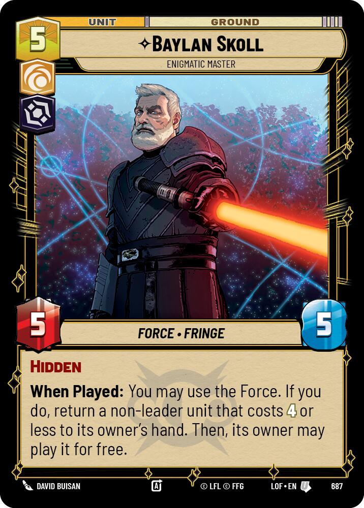 Baylan Skoll - Enigmatic Master (687) (Foil) (687) [Legends of the Force] - The Mythic Store | 24h Order Processing