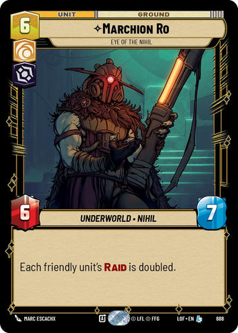 Marchion Ro - Eye of the Nihil (688) (Foil) (688) [Legends of the Force] - The Mythic Store | 24h Order Processing