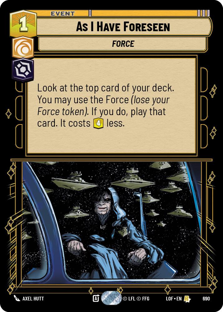 As I Have Foreseen (690) (Foil) (690) [Legends of the Force] - The Mythic Store | 24h Order Processing