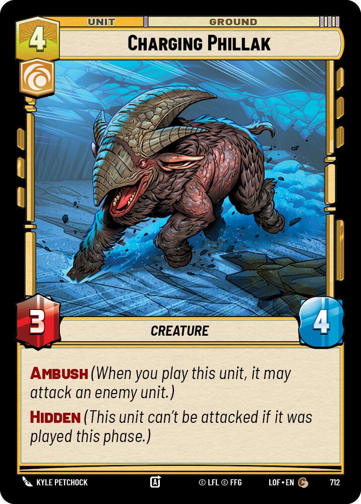 Charging Phillak (712) (Foil) (712) [Legends of the Force] - The Mythic Store | 24h Order Processing