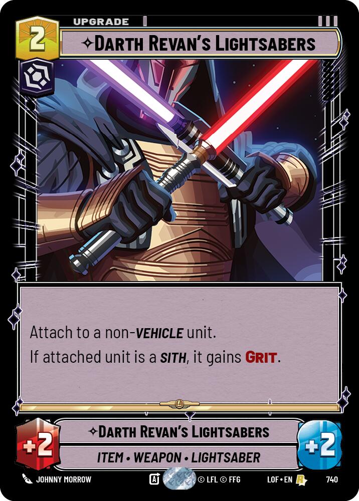 Darth Revan's Lightsabers (740) (Foil) (740) [Legends of the Force] - The Mythic Store | 24h Order Processing