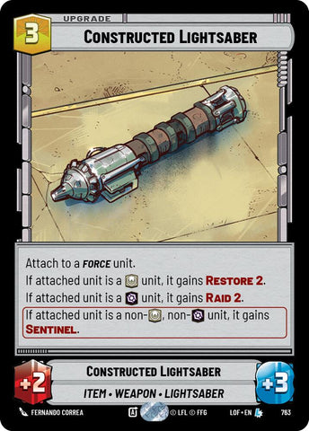 Constructed Lightsaber (763) (Foil) (763) [Legends of the Force] - The Mythic Store | 24h Order Processing