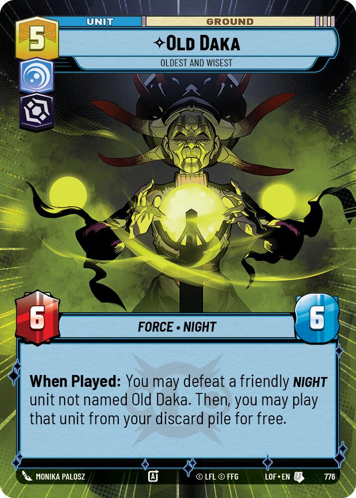 Old Daka - Oldest and Wisest (776) (Hyperspace Foil) (776) [Legends of the Force] - The Mythic Store | 24h Order Processing