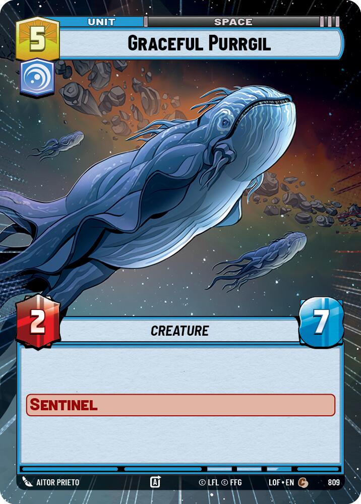 Graceful Purrgil (809) (Hyperspace Foil) (809) [Legends of the Force] - The Mythic Store | 24h Order Processing