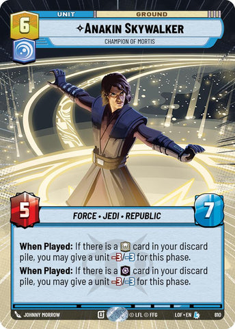 Anakin Skywalker - Champion of Mortis (810) (Hyperspace Foil) (810) [Legends of the Force] - The Mythic Store | 24h Order Processing