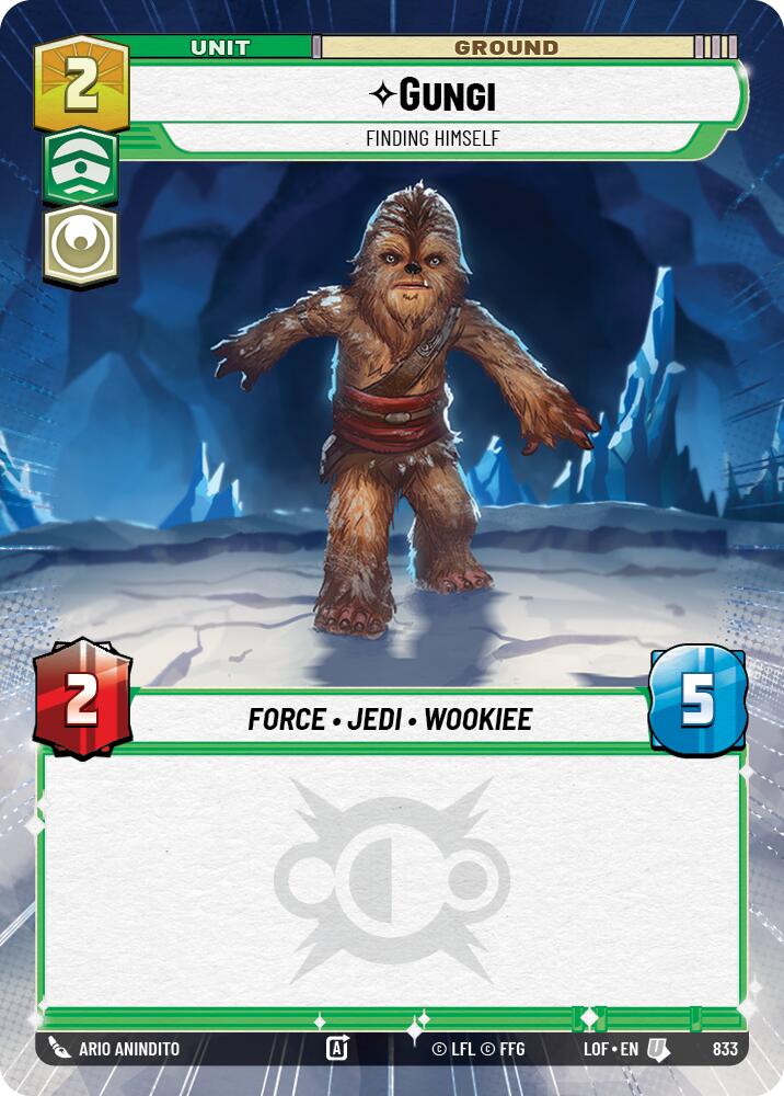 Gungi - Finding Himself (833) (Hyperspace Foil) (833) [Legends of the Force] - The Mythic Store | 24h Order Processing