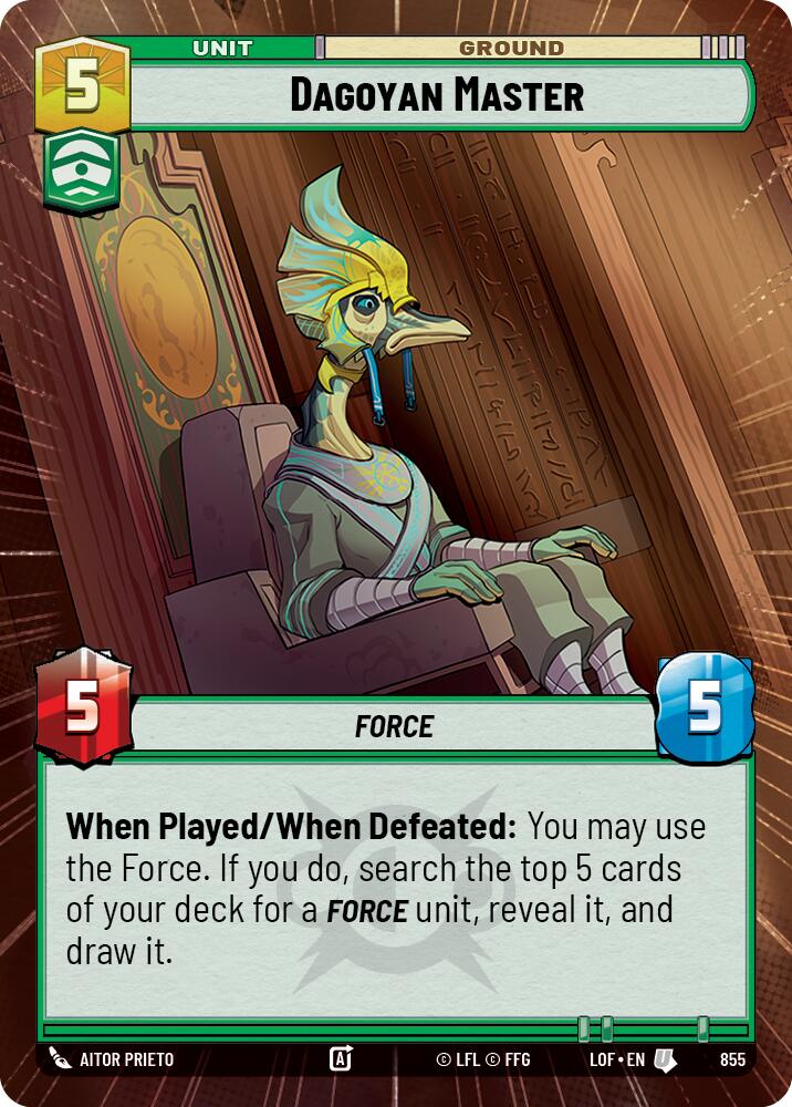 Dagoyan Master (855) (Hyperspace Foil) (855) [Legends of the Force] - The Mythic Store | 24h Order Processing