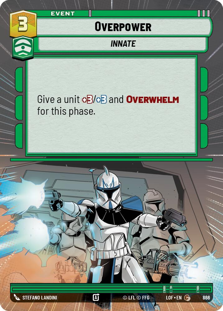 Overpower (866) (Hyperspace Foil) (866) [Legends of the Force] - The Mythic Store | 24h Order Processing