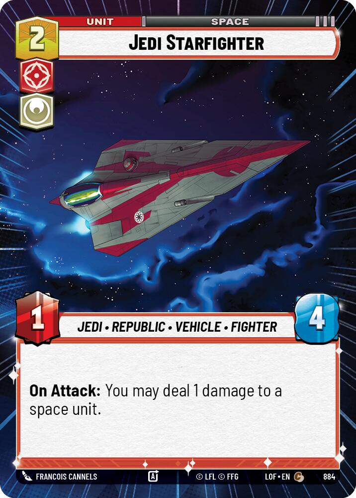 Jedi Starfighter (884) (Hyperspace Foil) (884) [Legends of the Force] - The Mythic Store | 24h Order Processing