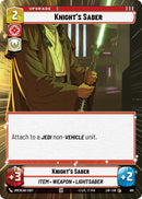 Knight's Saber (891) (Hyperspace Foil) (891) [Legends of the Force] - The Mythic Store | 24h Order Processing