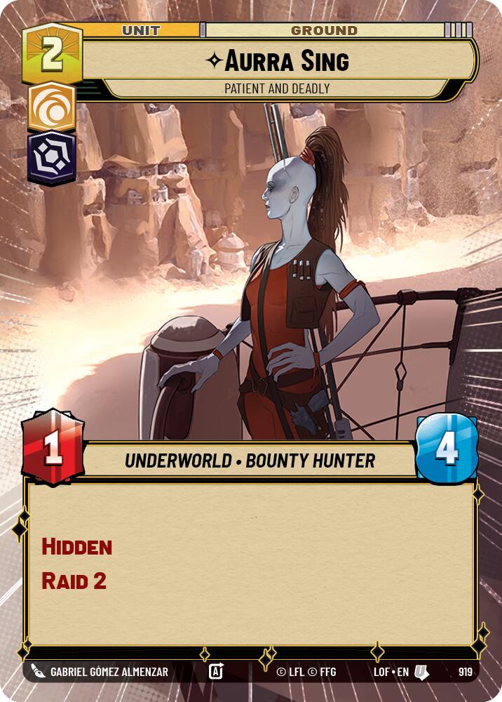 Aurra Sing - Patient and Deadly (919) (Hyperspace Foil) (919) [Legends of the Force] - The Mythic Store | 24h Order Processing