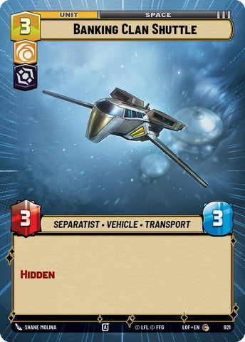 Banking Clan Shuttle (921) (Hyperspace Foil) (921) [Legends of the Force] - The Mythic Store | 24h Order Processing
