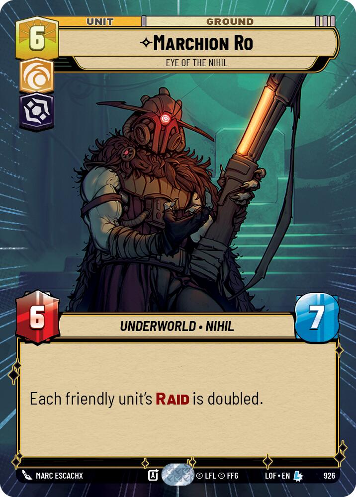 Marchion Ro - Eye of the Nihil (926) (Hyperspace Foil) (926) [Legends of the Force] - The Mythic Store | 24h Order Processing