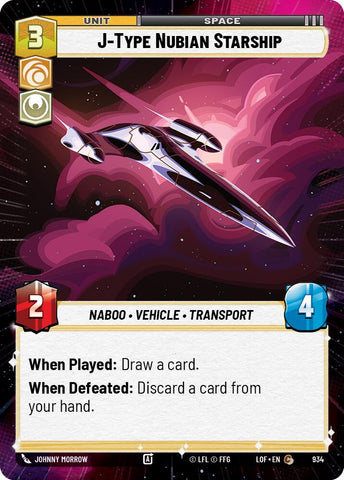 J-Type Nubian Starship (934) (Hyperspace Foil) (934) [Legends of the Force] - The Mythic Store | 24h Order Processing