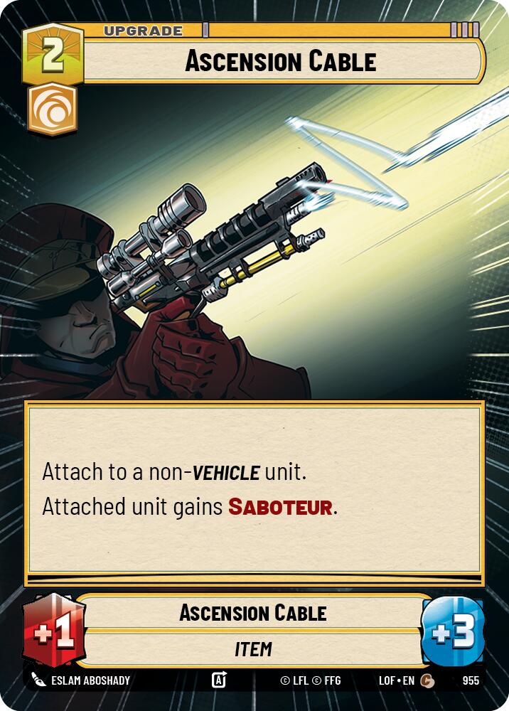 Ascension Cable (955) (Hyperspace Foil) (955) [Legends of the Force] - The Mythic Store | 24h Order Processing