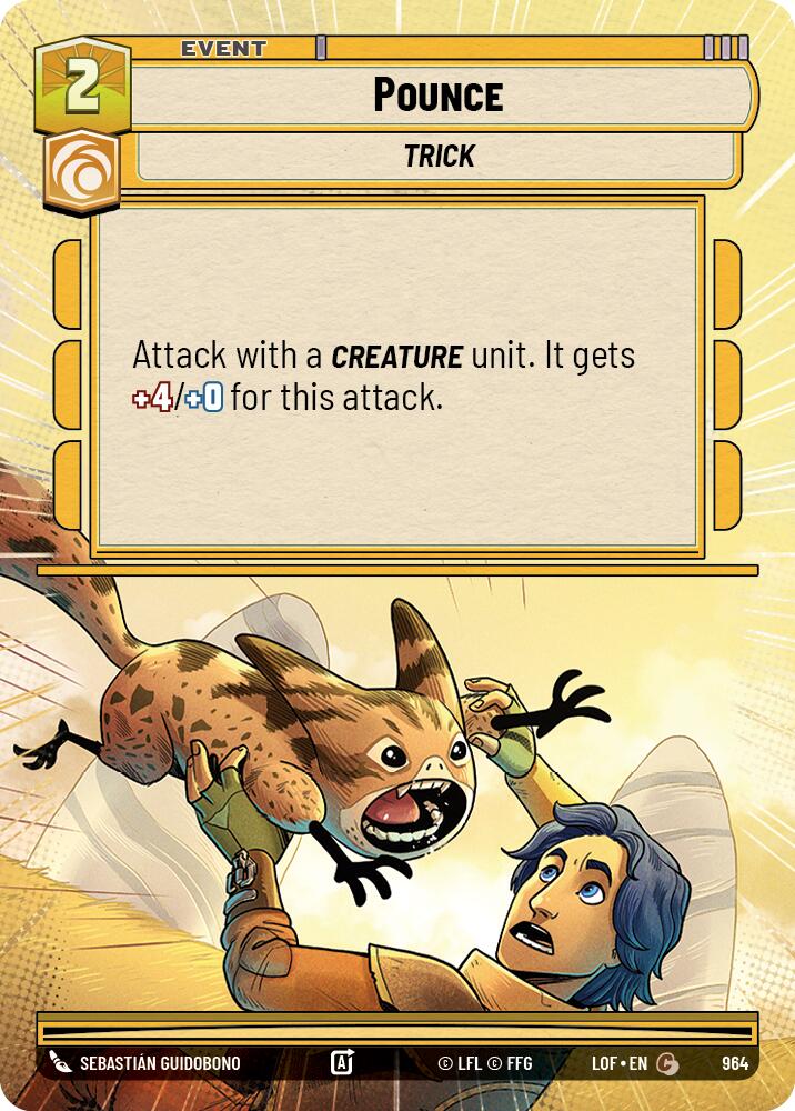 Pounce (964) (Hyperspace Foil) (964) [Legends of the Force] - The Mythic Store | 24h Order Processing