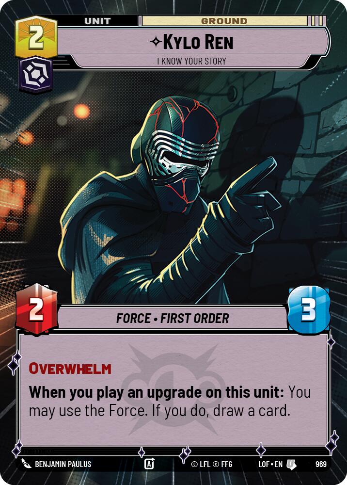 Kylo Ren - I Know Your Story (969) (Hyperspace Foil) (969) [Legends of the Force] - The Mythic Store | 24h Order Processing