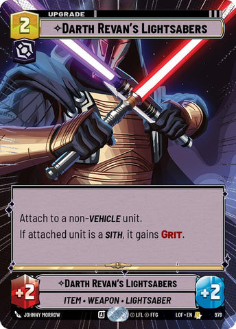 Darth Revan's Lightsabers (978) (Hyperspace Foil) (978) [Legends of the Force] - The Mythic Store | 24h Order Processing