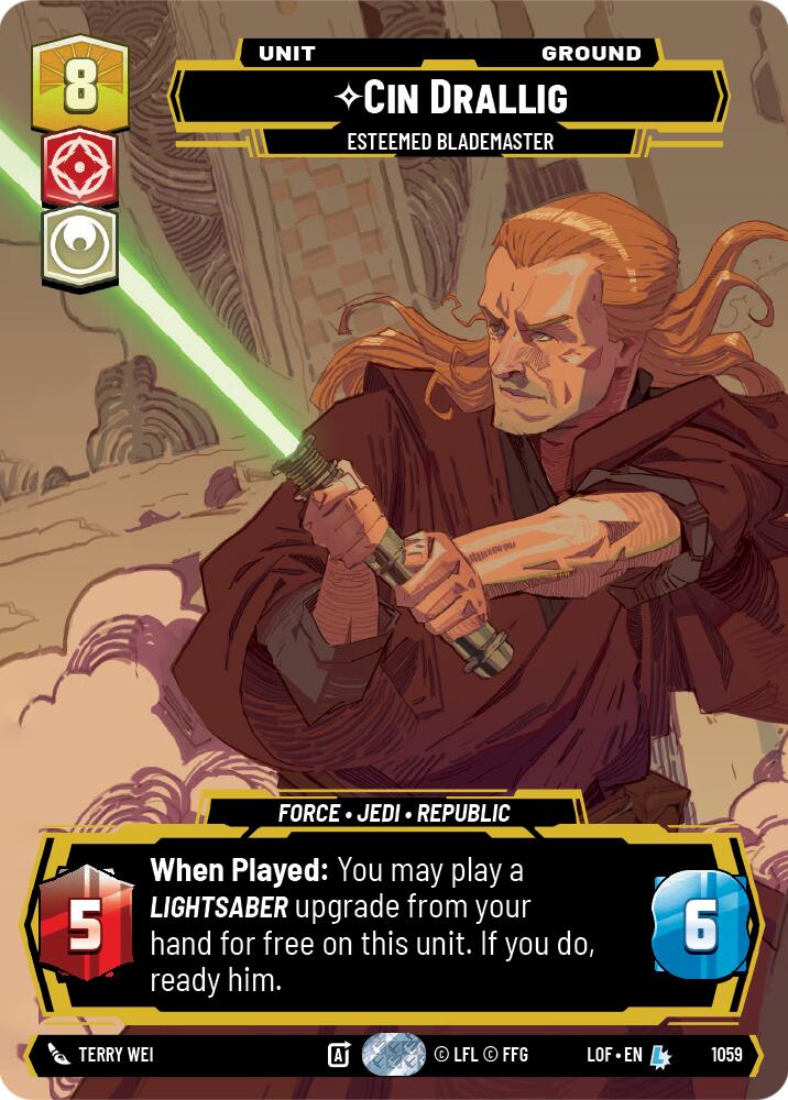 Cin Drallig - Esteemed Blademaster (1059) (Prestige) (1059) [Legends of the Force] - The Mythic Store | 24h Order Processing