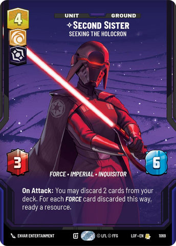 Second Sister - Seeking the Holocron (1069) (Prestige Foil) (1069) [Legends of the Force] - The Mythic Store | 24h Order Processing