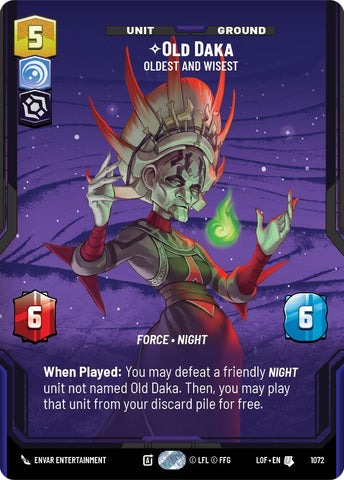 Old Daka - Oldest and Wisest (1072) (Prestige Foil) (1072) [Legends of the Force] - The Mythic Store | 24h Order Processing
