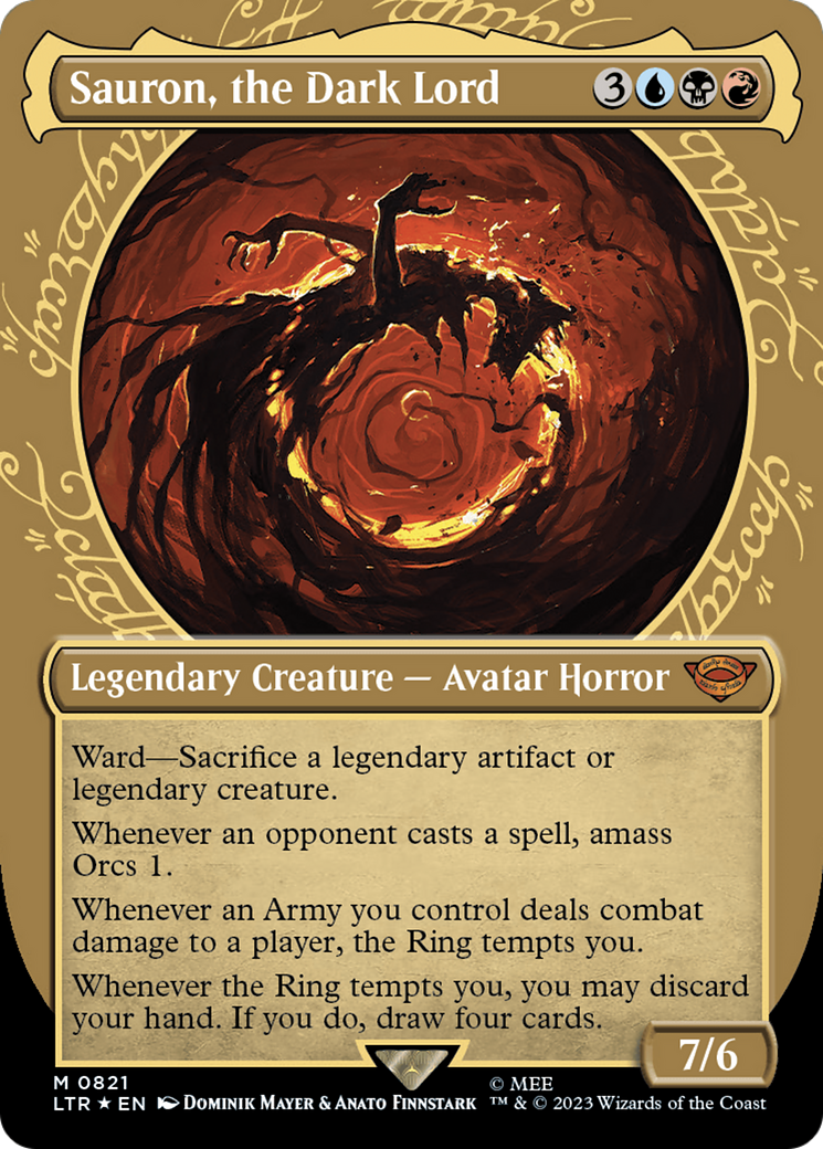 Sauron, the Dark Lord (Showcase) (Surge Foil) [The Lord of the Rings: Tales of Middle-Earth] - The Mythic Store | 24h Order Processing