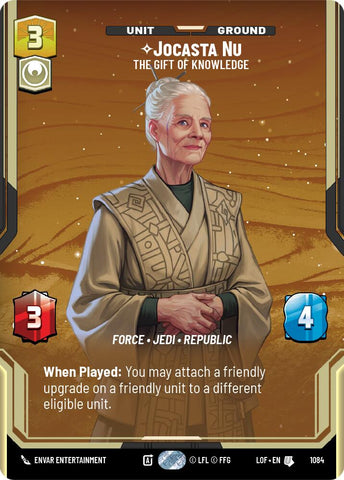 Jocasta Nu - The Gift of Knowledge (1084) (Prestige Foil) (1084) [Legends of the Force] - The Mythic Store | 24h Order Processing