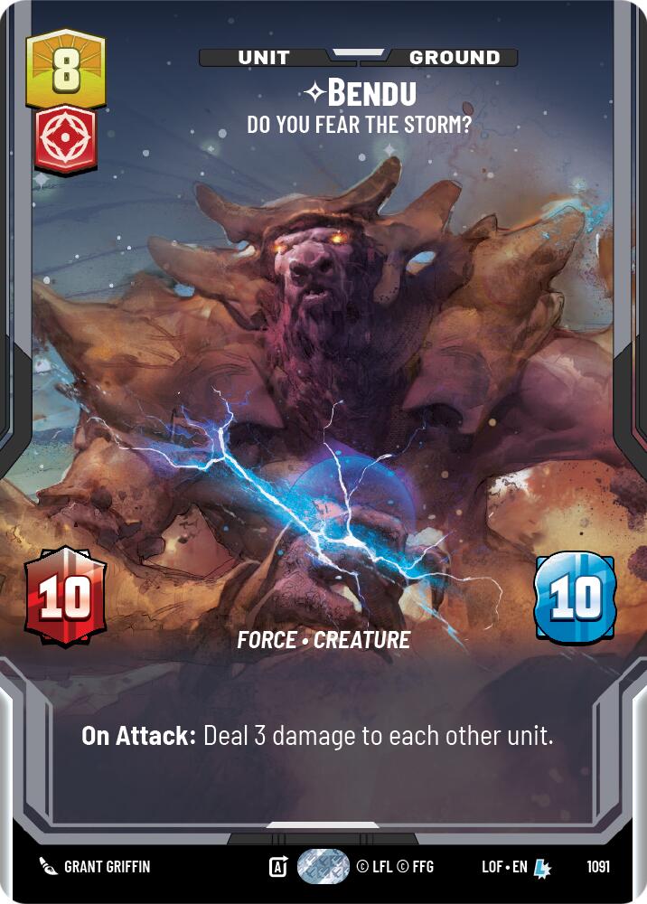 Bendu - Do You Fear the Storm? (1091) (Prestige Foil) (1091) [Legends of the Force] - The Mythic Store | 24h Order Processing