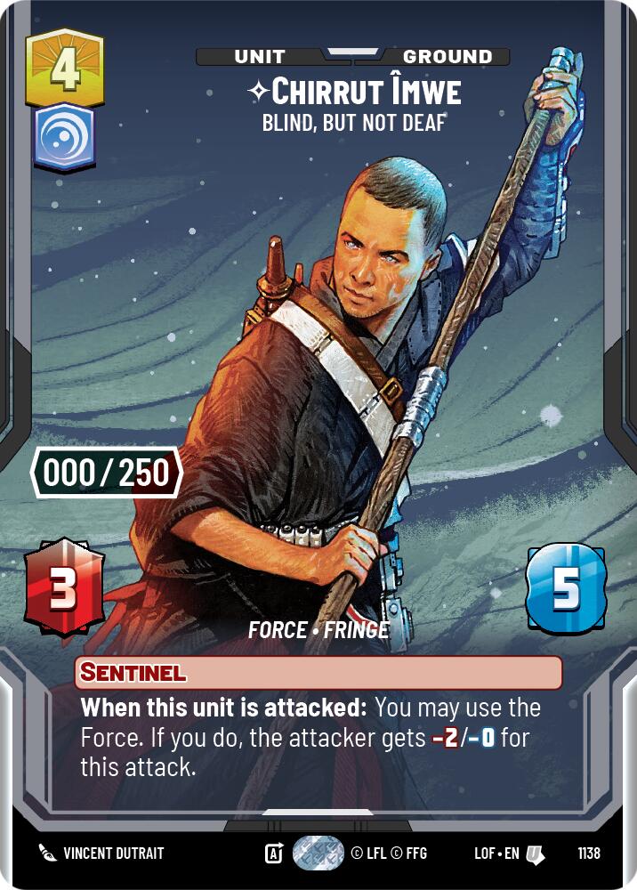 Chirrut Imwe - Blind, but not Deaf (1138) (Serialized) (1138) [Legends of the Force] - The Mythic Store | 24h Order Processing