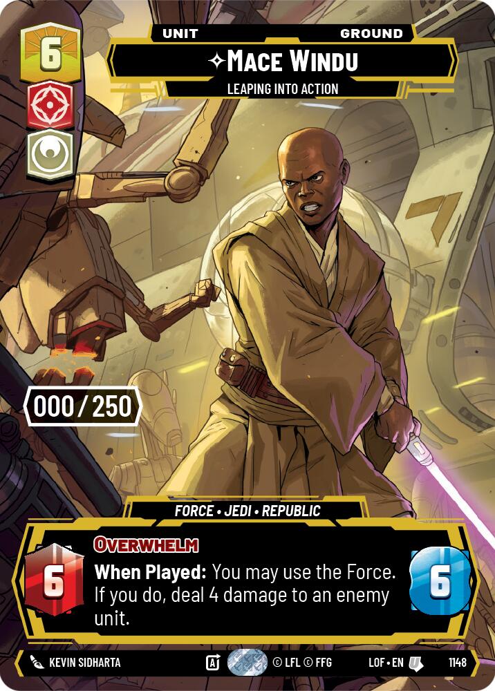 Mace Windu - Leaping into Action (1148) (Serialized) (1148) [Legends of the Force]