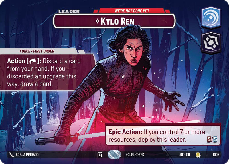 Kylo Ren - We're Not Done Yet (1005) (Showcase) (1005) [Legends of the Force] - The Mythic Store | 24h Order Processing