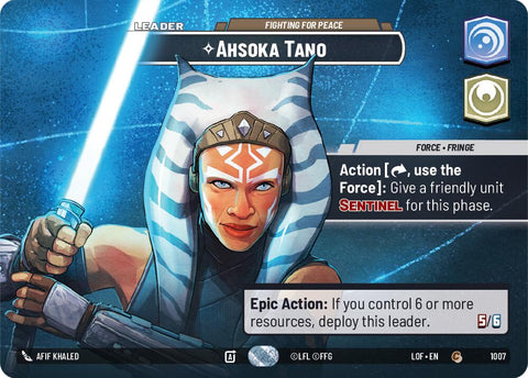 Ahsoka Tano - Fighting For Peace (1007) (Showcase) (1007) [Legends of the Force] - The Mythic Store | 24h Order Processing