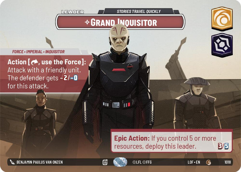 Grand Inquisitor - Stories Travel Quickly (1018) (Showcase) (1018) [Legends of the Force] - The Mythic Store | 24h Order Processing