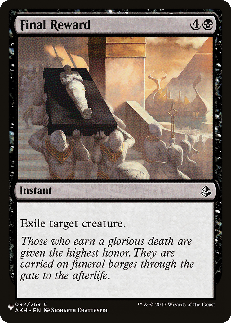 Final Reward [The List] - The Mythic Store | 24h Order Processing