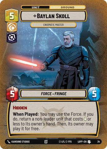 Baylan Skoll - Enigmatic Master (34) (34) [Legends of the Force: Weekly Play] - The Mythic Store | 24h Order Processing