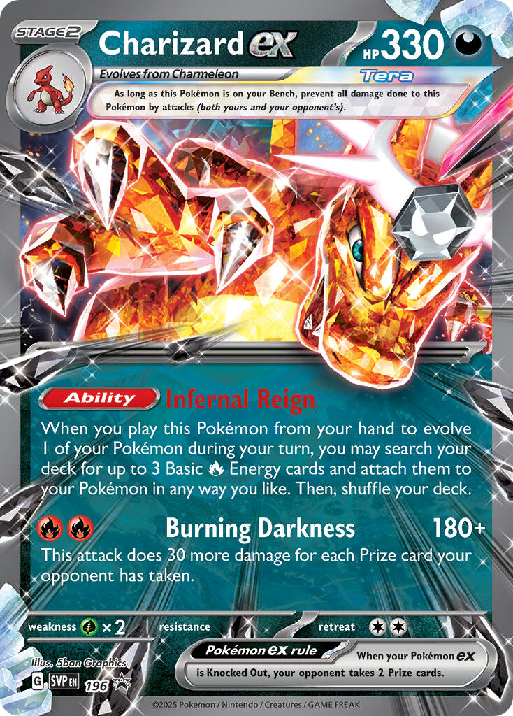 Charizard EX (196) [Scarlet & Violet: Black Star Promos] - The Mythic Store | 24h Order Processing